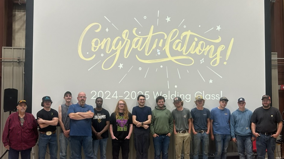 Garrett College welding cohort finishes program welding at garrett college